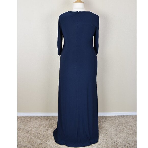 Adrianna Papell Square Neck Bead Embellished Formal Dress - Picture 5 of 9